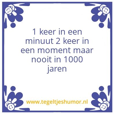 Tegeltje: Wat zit er