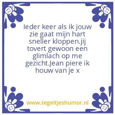 Tegeltje: liefde is als een sprookje
