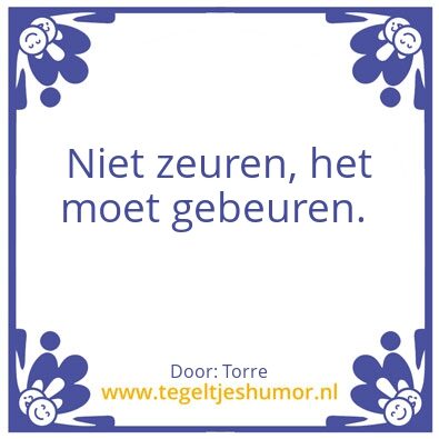 Tegeltje: Doorzetten