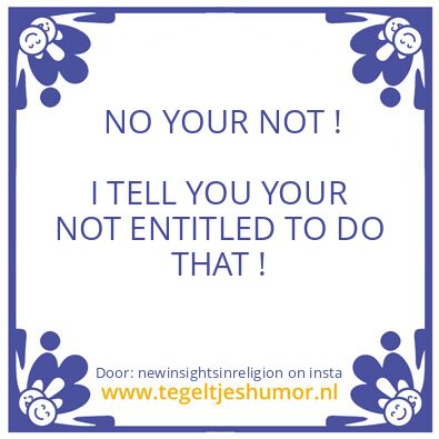Tegeltje: Now You Know