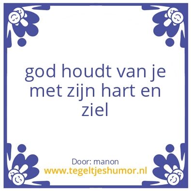 Tegeltje: god’s liefde