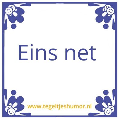 Tegeltje: Ik fynt wol bole