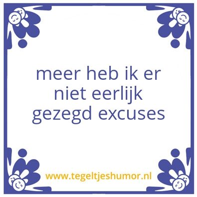 Tegeltje: aan en matig