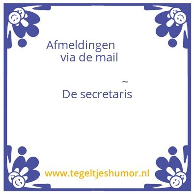Tegeltje: Mail