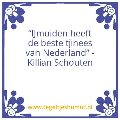 Tegeltje: Beste Tjinees wallah