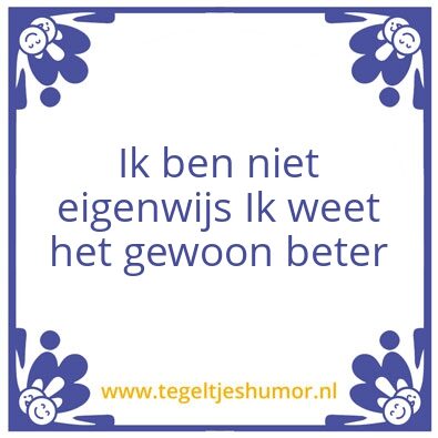 Tegeltje: Half 12 wij gaan lekker