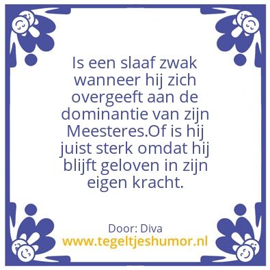 Tegeltje: BDSM