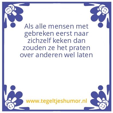 Tegeltje: Spreuk