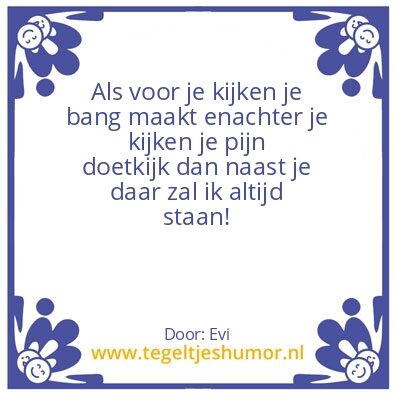 Tegeltje: ..