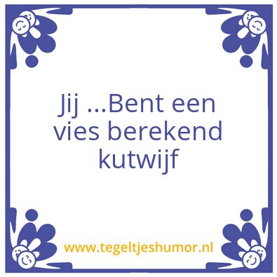 Tegeltje: Jij