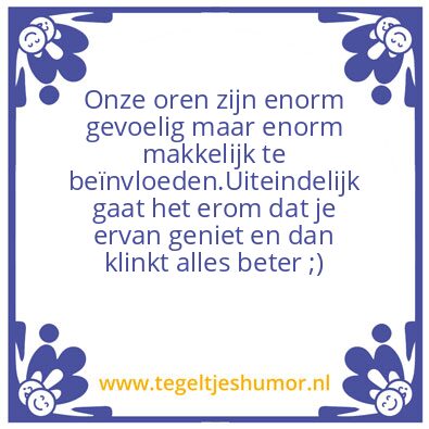 Tegeltje: cliche