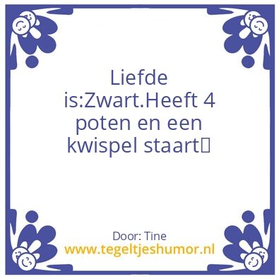Tegeltje: Liefde is