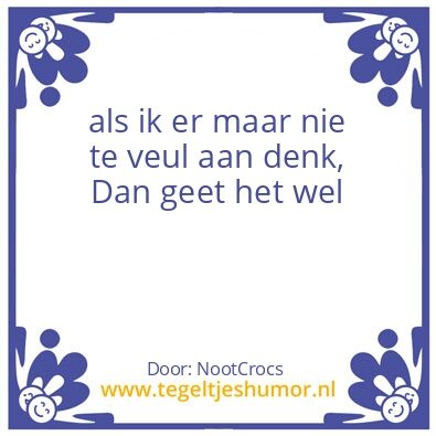 Tegeltje: spreuk