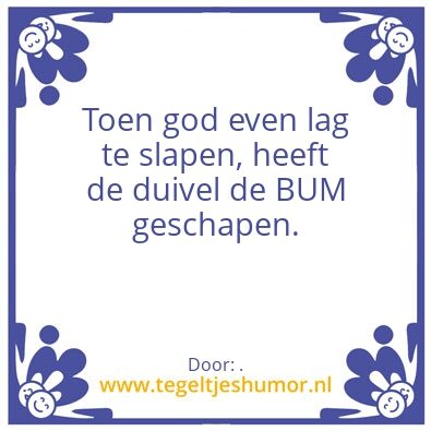 Tegeltje: BUm