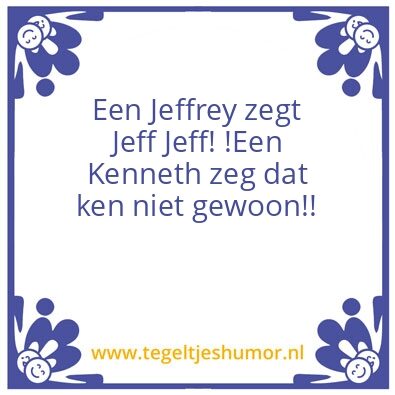Tegeltje: Slechte humor