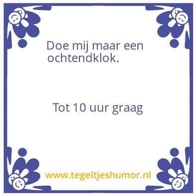 Tegeltje: Avondklok