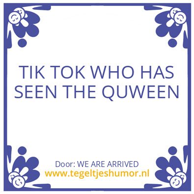 Tegeltje: AL IS WELL