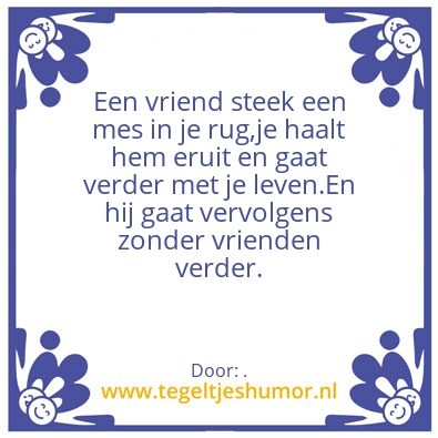 Tegeltje: .