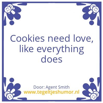 Tegeltje: Cookies