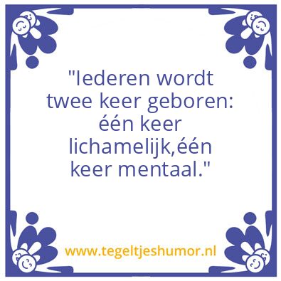 Tegeltje: Groei/ MentaleOntwikkeling