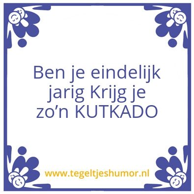 Tegeltje: Kutkado