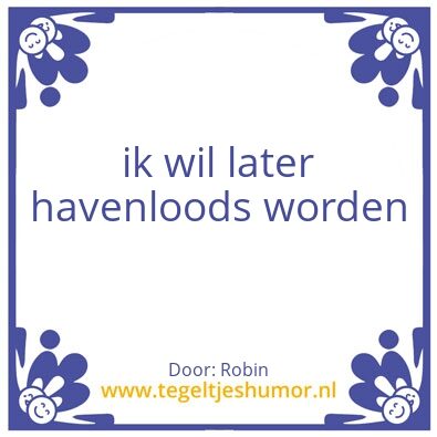 Tegeltje: Robin Slager