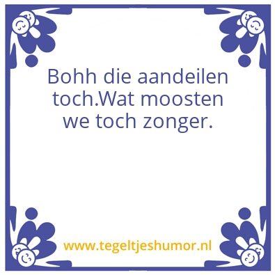 Tegeltje: Aandeilen