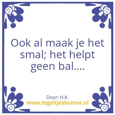 Tegeltje: H.K.