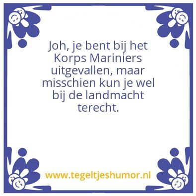 Tegeltje: Landmacht