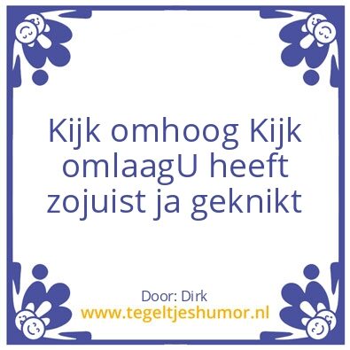 Tegeltje: Oke