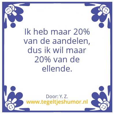 Tegeltje: Ellende
