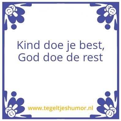 Tegeltje: oma