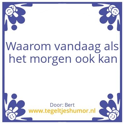 Tegeltje: Lui