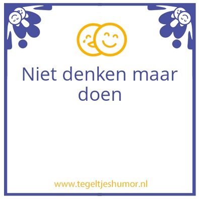 Tegeltje: Geen naam