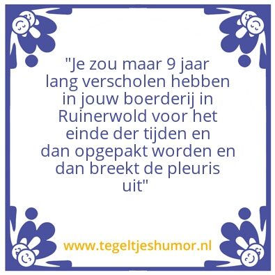 Tegeltje: Ruinerwold