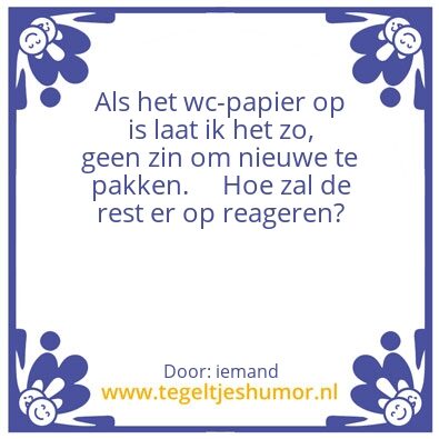 Tegeltje: wc