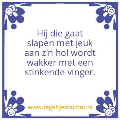Tegeltje: Juist