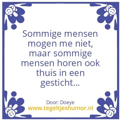 Tegeltje: Goehoed