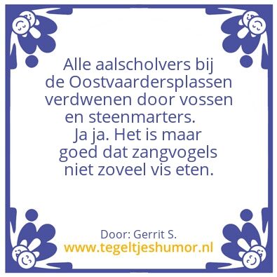 Tegeltje: Ik ben Gerrit.