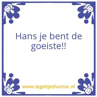 Tegeltje: seizon 2019 /2020