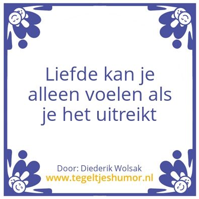 Tegeltje: Liefde