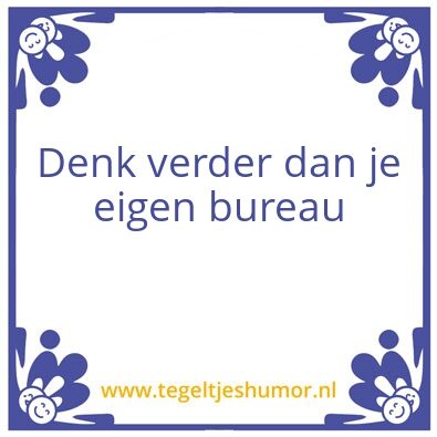 Tegeltje: denk