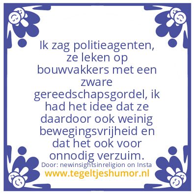 Tegeltje: utility belt