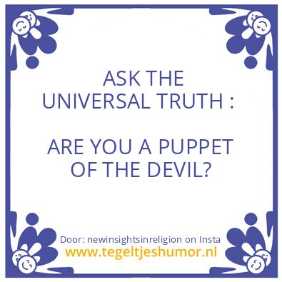 Tegeltje: Marionetje.