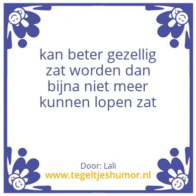 Tegeltje: Zat