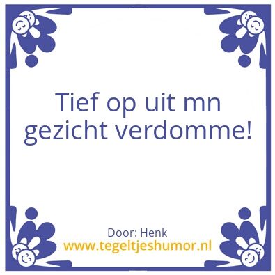 Tegeltje: Henk