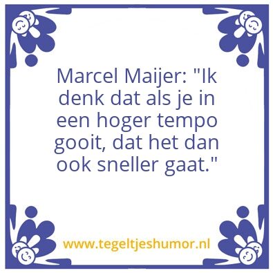 Tegeltje: Marcel Maijer