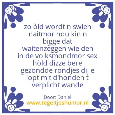 Tegeltje: Viefteg
