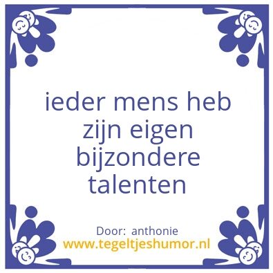 Tegeltje: Tegeltje
