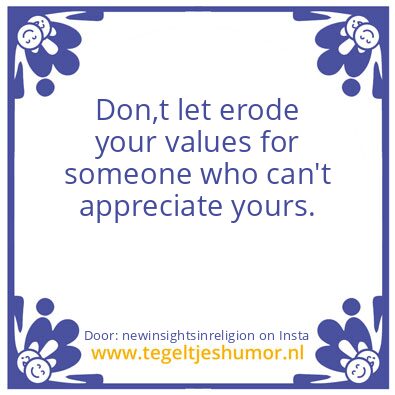 Tegeltje: An Empty Soul.